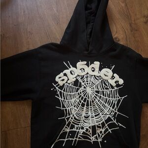 Sp5der Og Web Black Hoodie